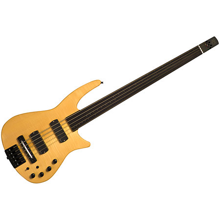 NS Design Radius Bass CR 5 Cordes Fretless Micro EMG + Piezo Naturel Satin