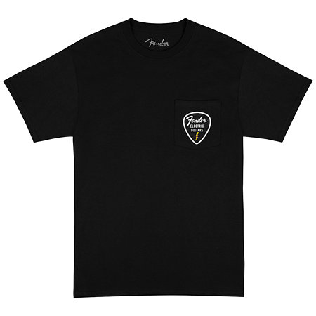 Fender T-shirt à poche Fender Pick Patch M Noir