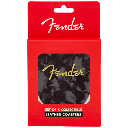Fender Fender Pick Shape Logo Coasters 4-Pack, Multi-Color