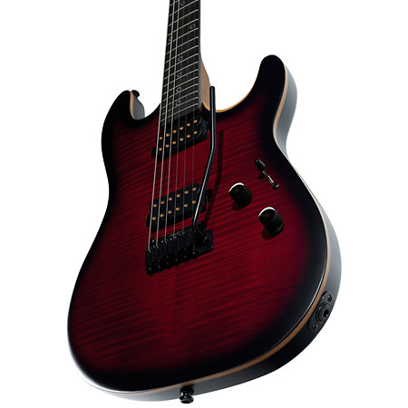 Rabea Massaad Blood Flame Burst Sterling by Music Man