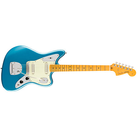 American Professional Classic Jaguar SS MN Faded Lake Placid Blue + Housse Fender