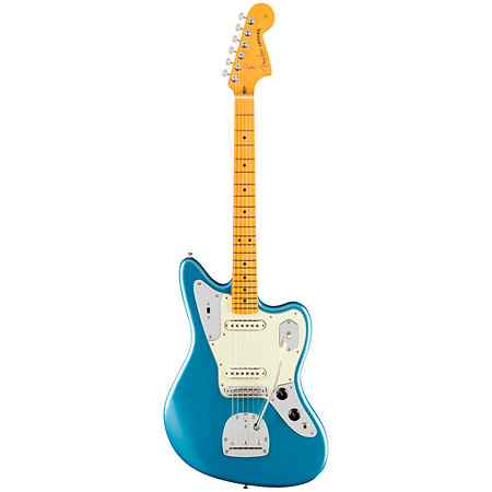 American Professional Classic Jaguar SS MN Faded Lake Placid Blue + Housse Fender
