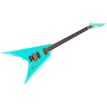 ESP V-II USA FR Fishman Fluence Midori Gold - Guitar Flying V