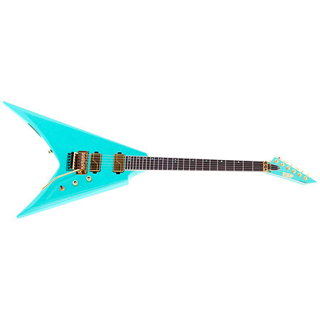 ESP V-II USA FR Fishman Fluence Midori Gold - Guitar Flying V