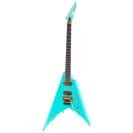 ESP V-II USA FR Fishman Fluence Midori Gold - Guitar Flying V