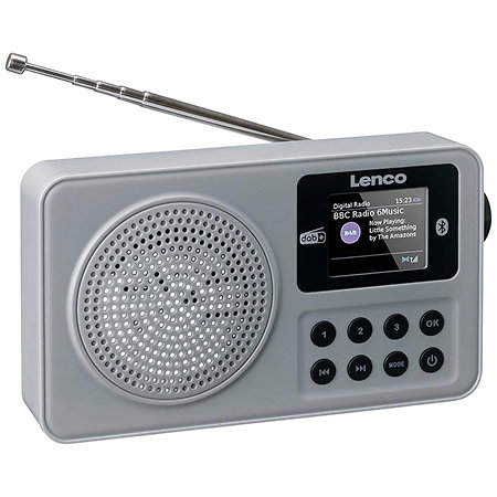 Lenco PDR-034GY Radio portable DAB+ FM