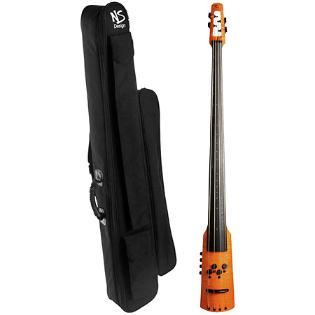 NS Design CR-M Contrebasse Électrique 4 cordes Piezo + EMG Amber Stain