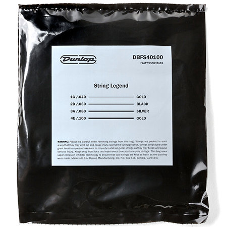 DBFS40100 Stainless Steel Flatwound 40-100 Dunlop