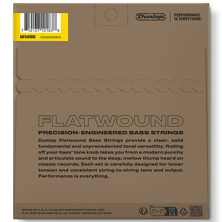 DBFS40100S Stainless Steel Flatwound 40-100 Short Scale Dunlop