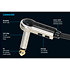 Câble PatchMaster Jacks mâles TS coudés 15 cm Klotz