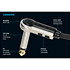 Câble PatchMaster Jacks mâles TS coudés 40 cm Klotz