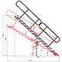 ESC150 Escalier réglable de 1m à 1m40 + garde corps ASD