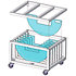 CHAREML259/2 Chariot de transport pour 6 EML 259/2 ASD