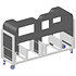 CHARGARD Chariot alu pour garde corps ASD
