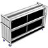 CHARPLAC2 Chariot alu pour 4 praticables ASD