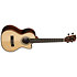 Solid Spruce Top Striped Ebony Tenor Cutaway EQ + Housse Kala
