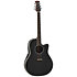 2762BL 5 G E-Acoustic Guitar Pro Series Custom Balladeer Deep Contour Black Ovation
