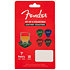 Fender Pick Shape Logo Coasters 4-Pack, Multi-Color Fender