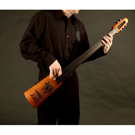 CR Omni Bass Contrebasse 5 cordes Piezo + EMG Amber Stain NS Design