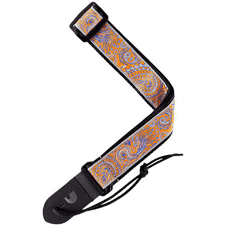 D'Addario 15UKE05 Jacquard Ukulélé Paisley Gray/Orange
