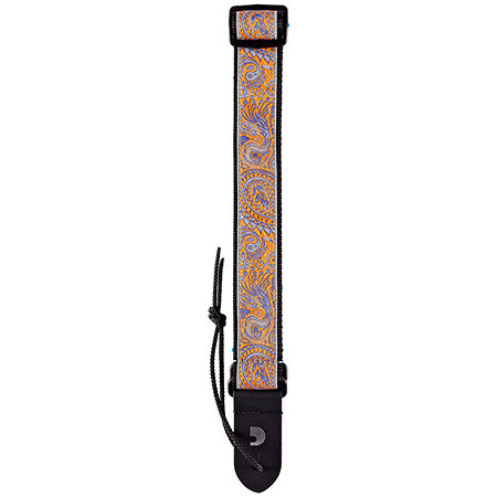 D'Addario 15UKE05 Jacquard Ukulélé Paisley Gray/Orange