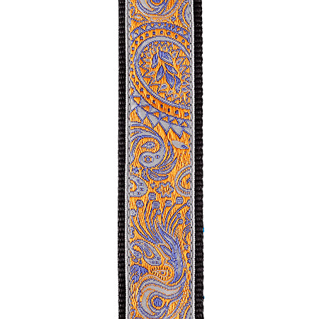 15UKE05 Jacquard Ukulélé Paisley Gray/Orange D'Addario