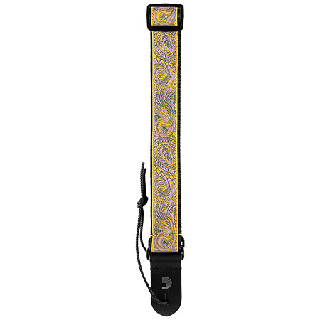 15UKE04 Jacquard Ukulélé Paisley Yellow/Purple D'Addario