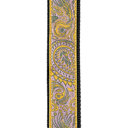 15UKE04 Jacquard Ukulélé Paisley Yellow/Purple D'Addario