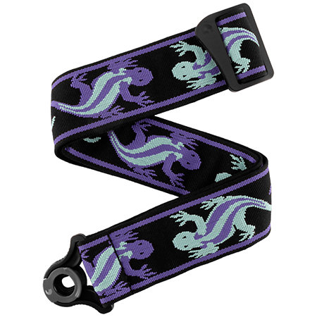 D'Addario 50BALPW02 Auto Lock Teal Lizards