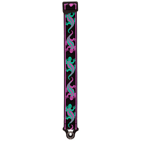 50BALPW01 Auto Lock Green Purple Lizards D'Addario