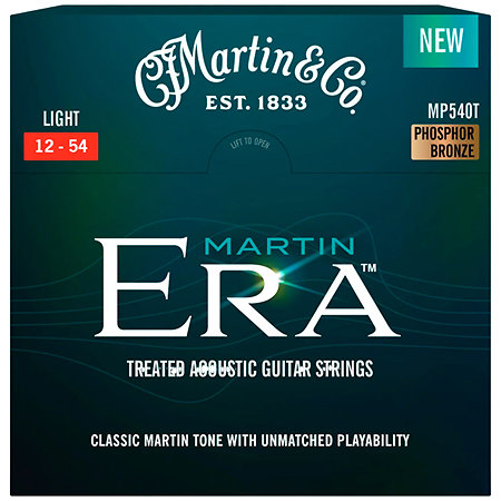 MP540T Light 12-54 Martin Era Treated Acoustic Guitar Strings Martin Strings