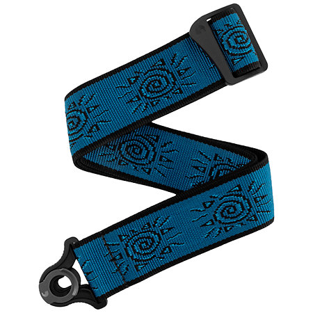 D'Addario 50BALPW04 Auto Lock Blue Suns