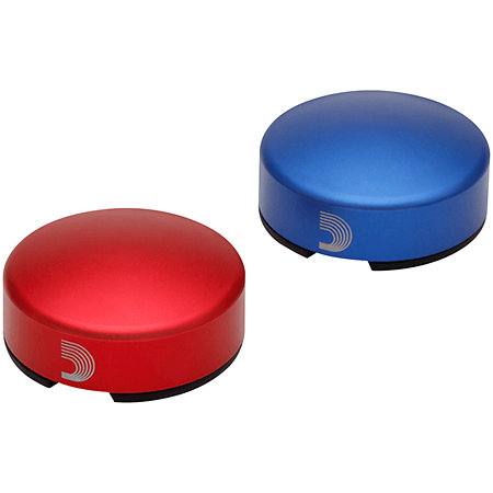 PW-FST-02BURD Footswitch Toppers Blue Red Pack de 2 D'Addario