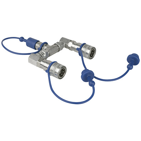 CO2 3/8 Q-Lock 2-way Splitter Showtec
