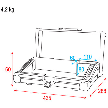Flight Case pour ColorCue 2 Showtec