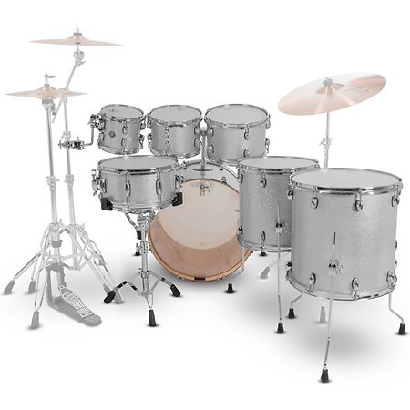 CM2-E627-SS Catalina Maple Silver Sparkle Gretsch Drums