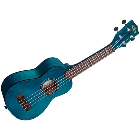 Kala Exotic Mahogany Soprano Transparent Blue + Housse