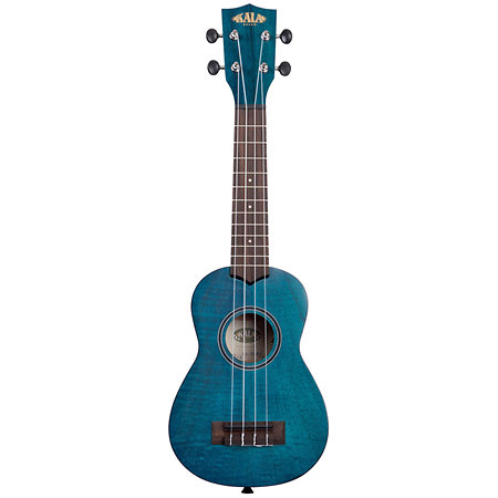 Exotic Mahogany Soprano Transparent Blue + Housse Kala