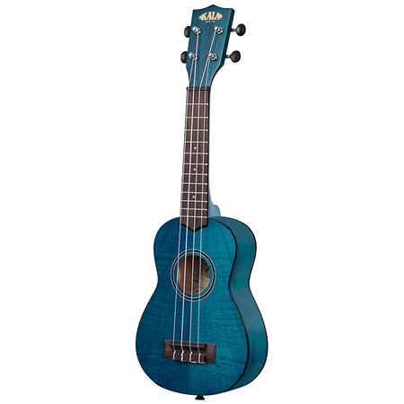Exotic Mahogany Soprano Transparent Blue + Housse Kala