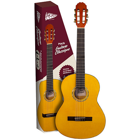 AR C44 Pack Guitare Naturelle Arrow