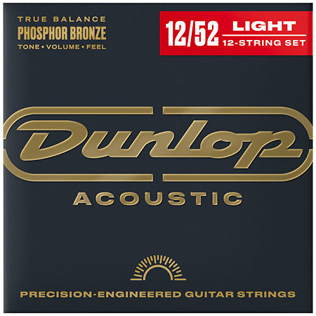 Dunlop DAP1252J Phosphor Bronze Light 12 Cordes 12-52