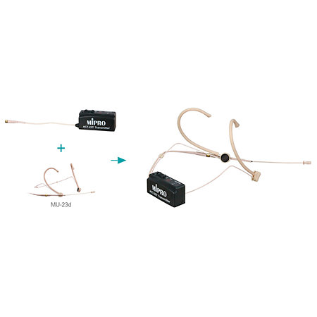 Pack MU 23D + Émetteur miniature + Récepteur Mipro