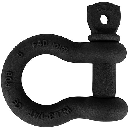 Manille de chaîne Boulon à épaulement 3,25 T Noir ELLER