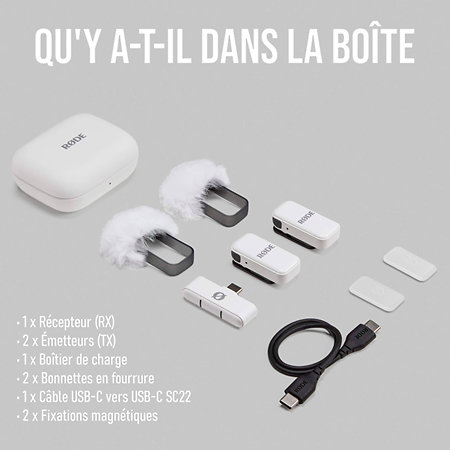 Wireless Micro USB-C White Rode