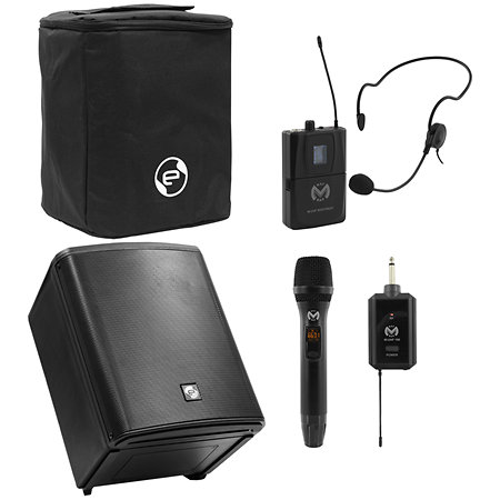 Pack e-GO + Housse + Micro HF + Boîtier émetteur ceinture + micro serre-tête Elokance