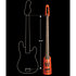 CR Omni Bass Contrebasse 5 cordes Piezo + EMG Amber Stain NS Design