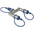 CO2 3/8 Q-Lock 2-way Splitter Showtec