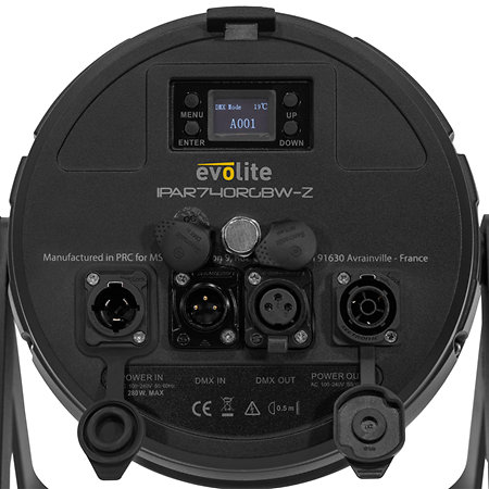 Evolite Pack IPAR740RGBW-Z x 6 +  Flight case