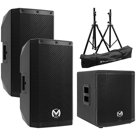 Pack AS 110(la paire) + AS 812 Sub + BoomTone DJ SV 200 II Mac Mah