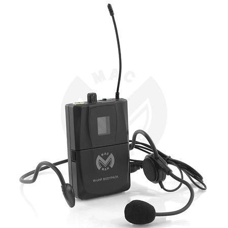 Pack W-UHF Bodypack(la paire) + W-UHF 200 M Mac Mah
